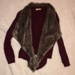 Hollister Fur open Cardigan